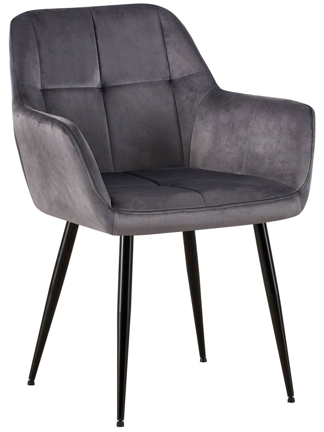 Emia bársony látogatói szék, szürke