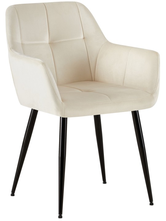 Emia bársony látogatói szék, krém