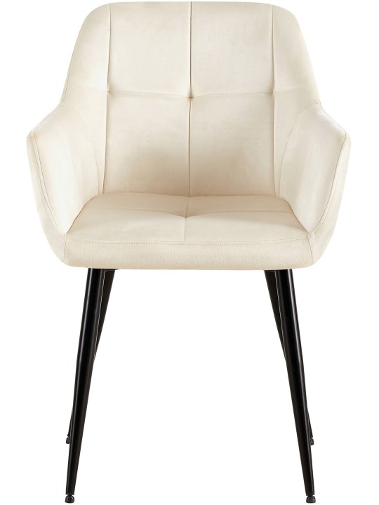 Emia bársony látogatói szék, krém