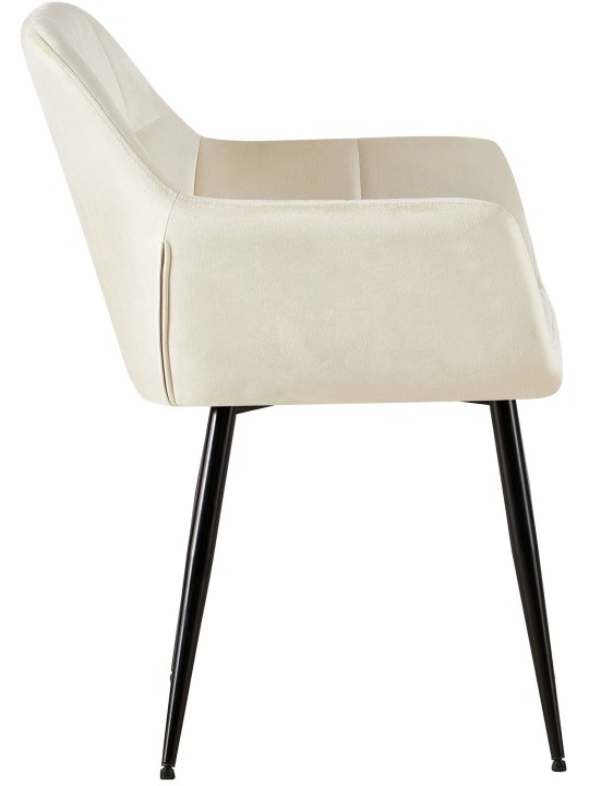 Emia bársony látogatói szék, krém