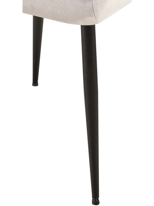 Emia bársony látogatói szék, világosszürke