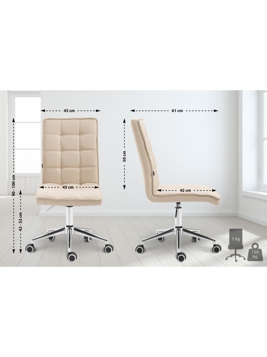 Munkaszék Peking V2 szövet, krém
