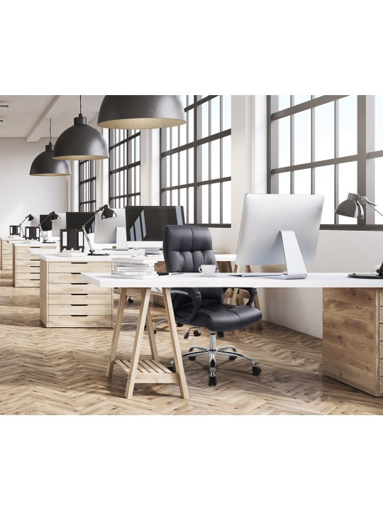 Poseidon irodai szék, fekete