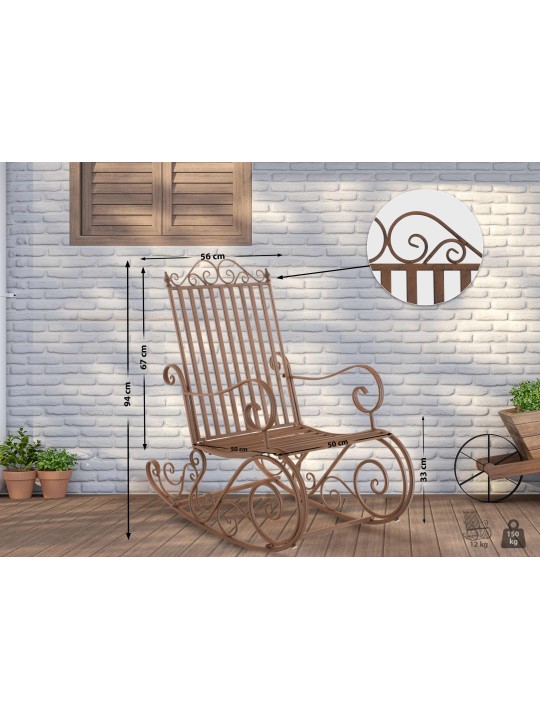 Smilla hintaszék, barna