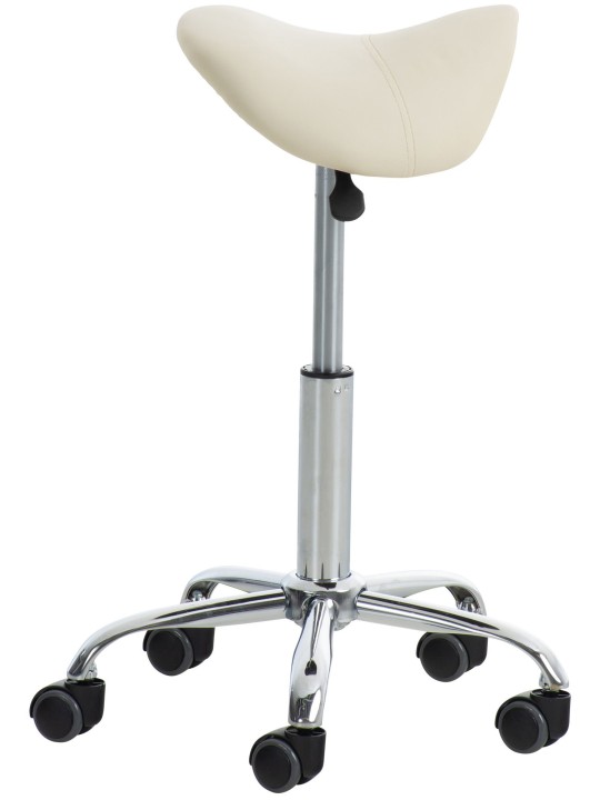 2 db-os Reno műbőr munkaszék készlet, krém