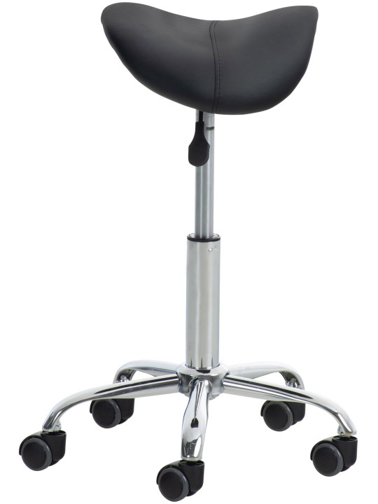 2 db-os Reno műbőr munkaszék készlet, fekete