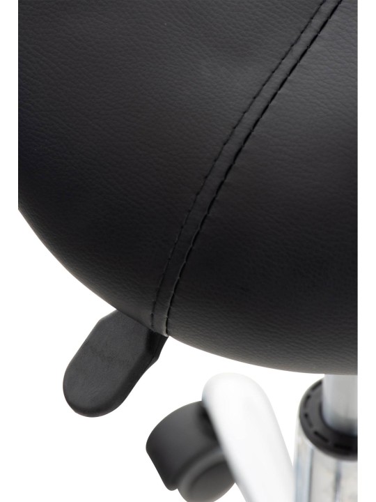 2 db-os Reno műbőr munkaszék készlet, fekete