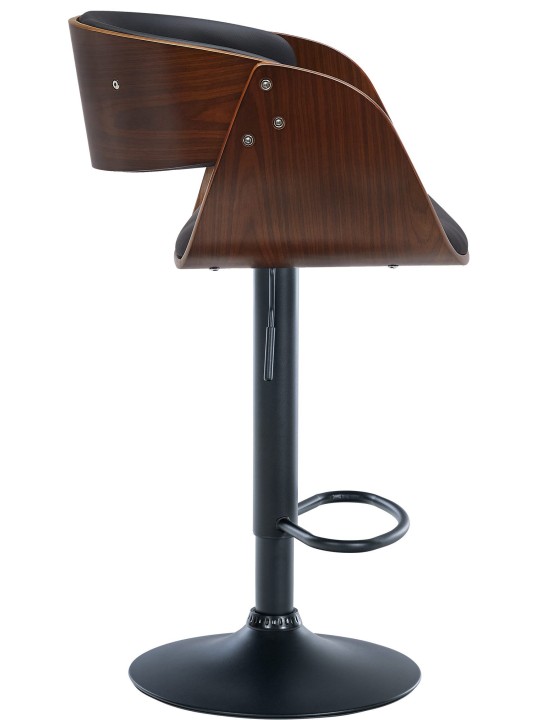 2 db bárszék készlet, Portmore műbőr B, dió/fekete