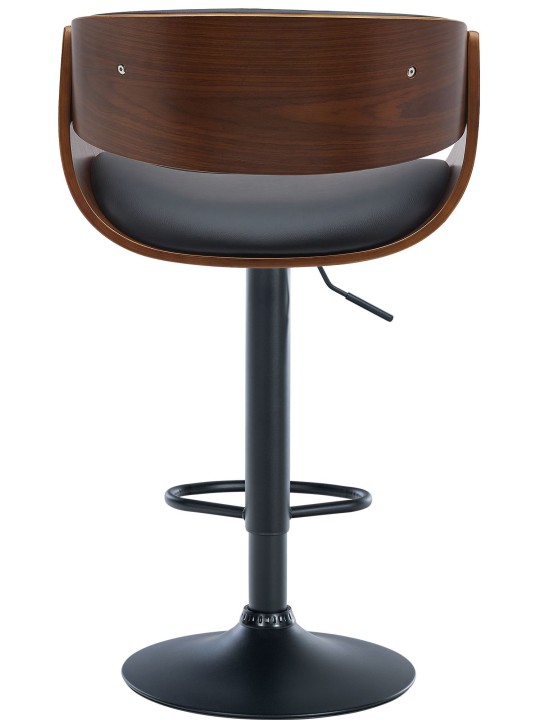 2 db bárszék készlet, Portmore műbőr B, dió/fekete