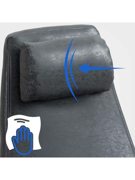 Pocatello irodai szék, antik fekete