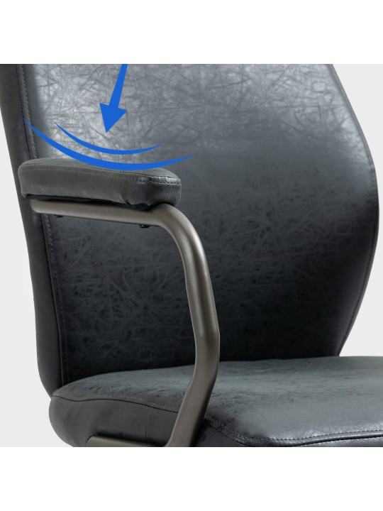 Pocatello irodai szék, antik fekete