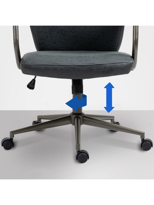 Pocatello irodai szék, antik fekete