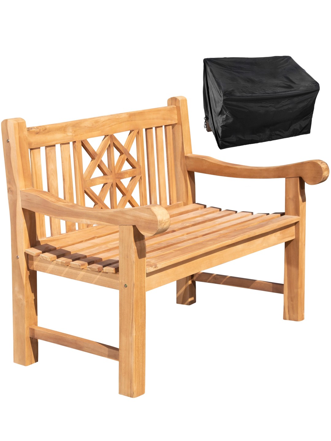 Teak pad Florida 120 cm huzattal, teak