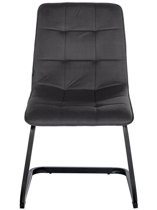 2 db Vermont bársony étkezőszékből álló készlet, fekete