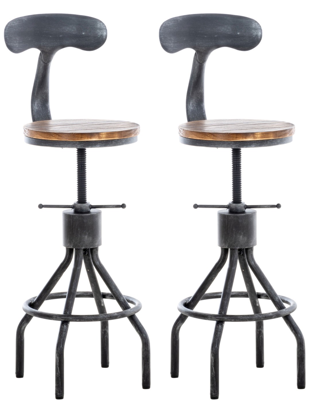 2 db bárszék készlet Hanam, antik ezüst