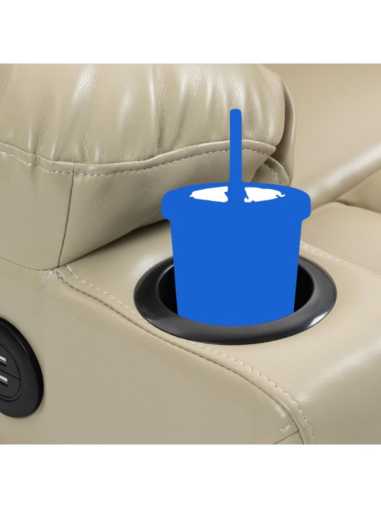 Andover fotel műbőr, krém