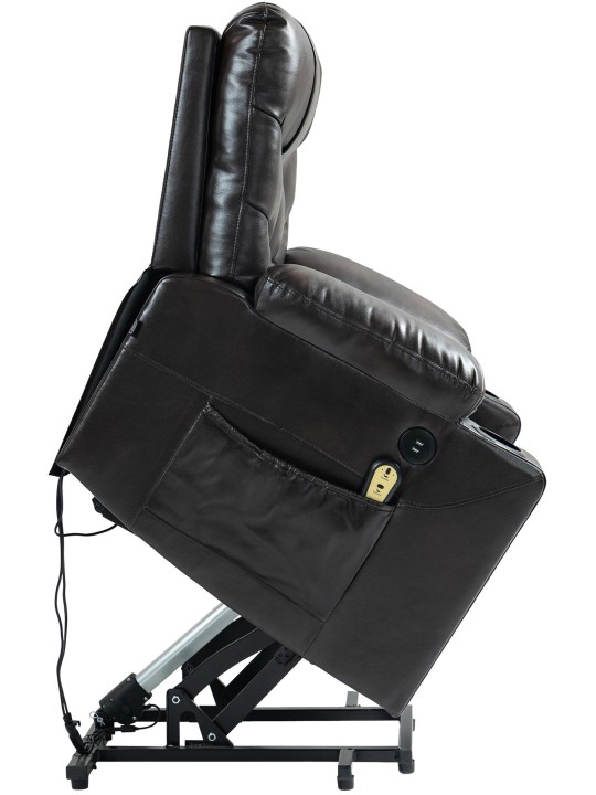 Andover fotel műbőr, barna