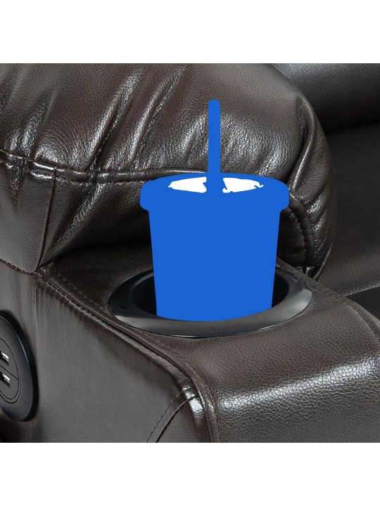 Andover fotel műbőr, barna