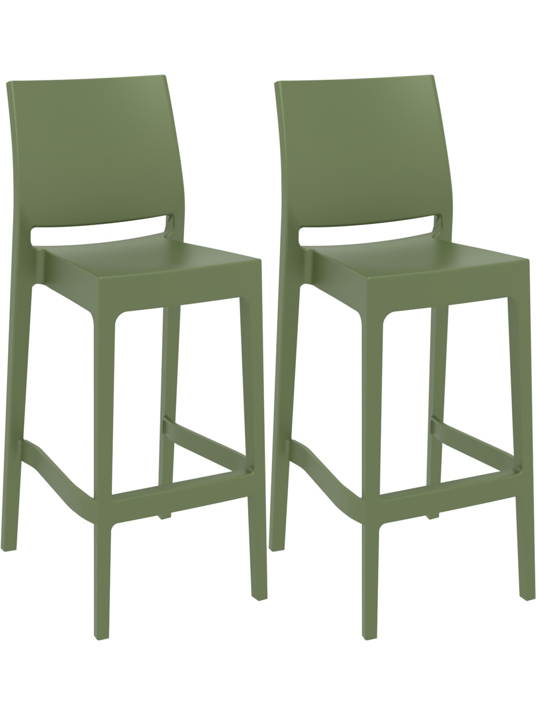 2 db Maya bárszék szett, olajzöld