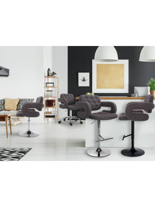 Bárszék Dublin FABRIC C, sötétszürke