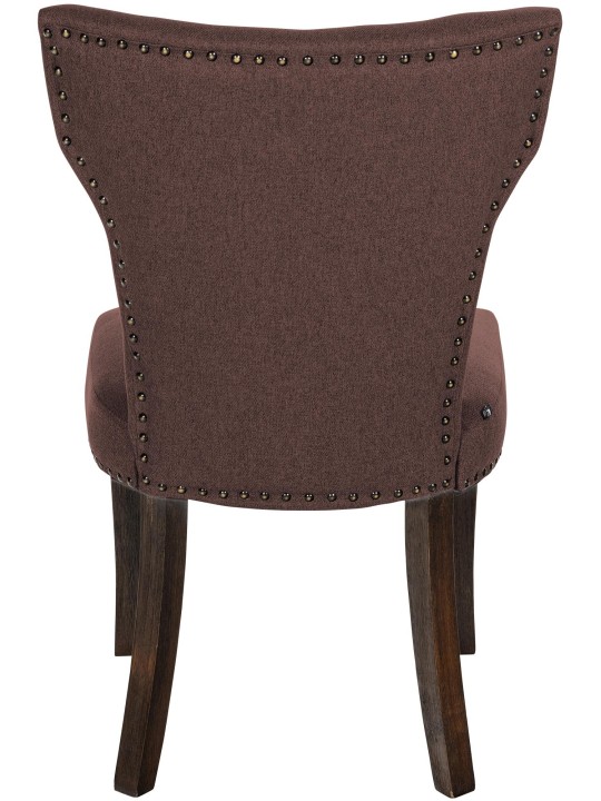 Étkezőszék Zadar szövet antik sötét, barna