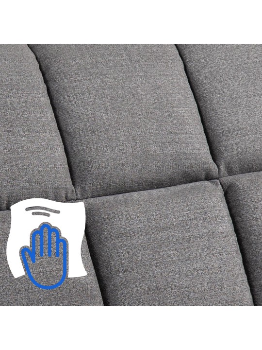 Fotel Andover szövet, szürke