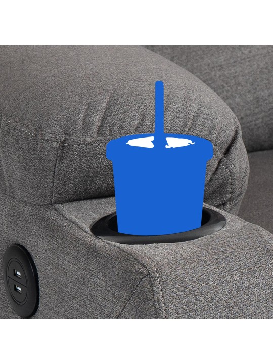 Fotel Andover szövet, szürke