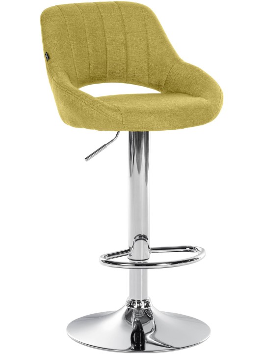 Bárszék Milet szövet króm, zöld