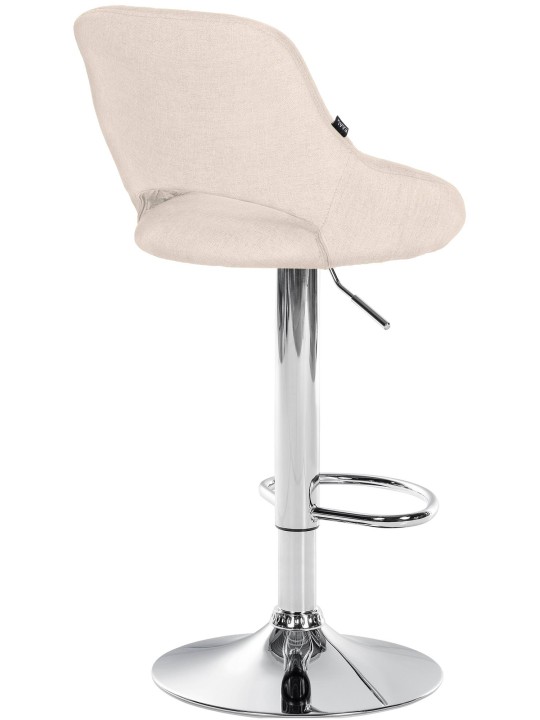 Bárszék Milet szövet króm, krém