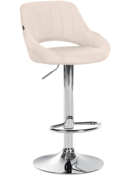 Bárszék Milet szövet króm, krém