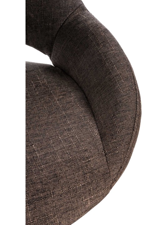 Bárszék Milet szövet króm, barna