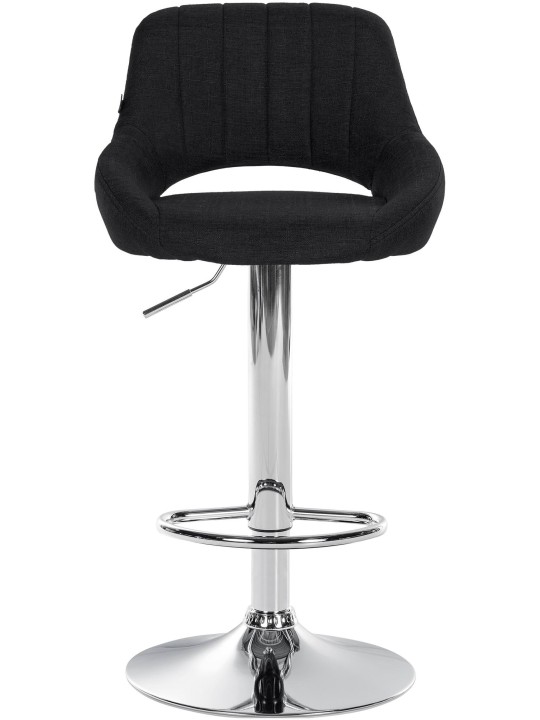 Bárszék Milet szövet króm, fekete