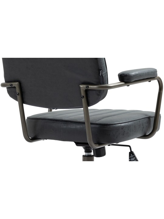 Natrona irodai szék, antik fekete