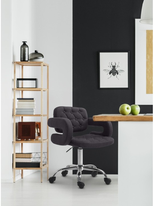 Dublin szövet munkaszék, fekete