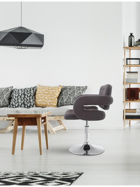 Lounger Dublin szövet, sötétszürke