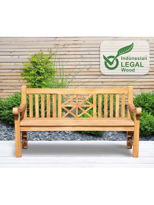 Teak pad Florida 150 cm, teak