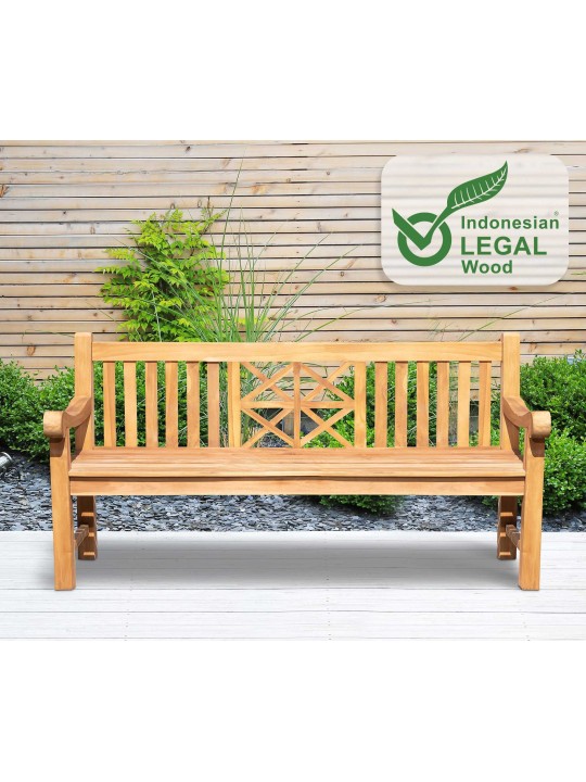 Teak pad Florida 180 cm, teak