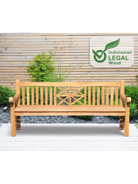 Teak pad Florida 200 cm, teak