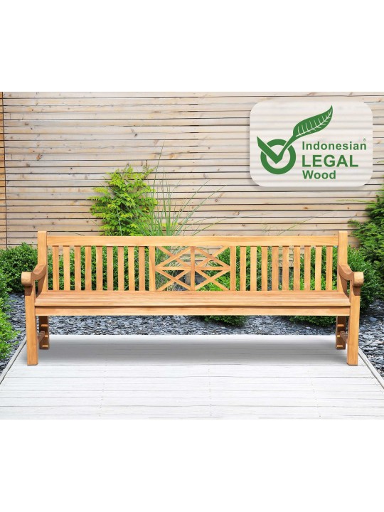 Teak pad Florida 240 cm, teak