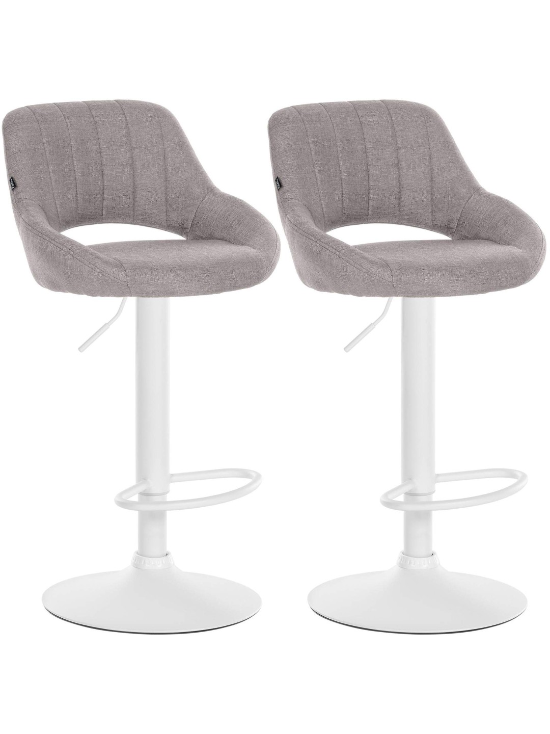 2 db bárszék készlet Milet textil W, szürke