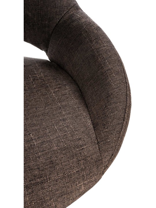 2 db bárszék készlet Milet textil W, barna