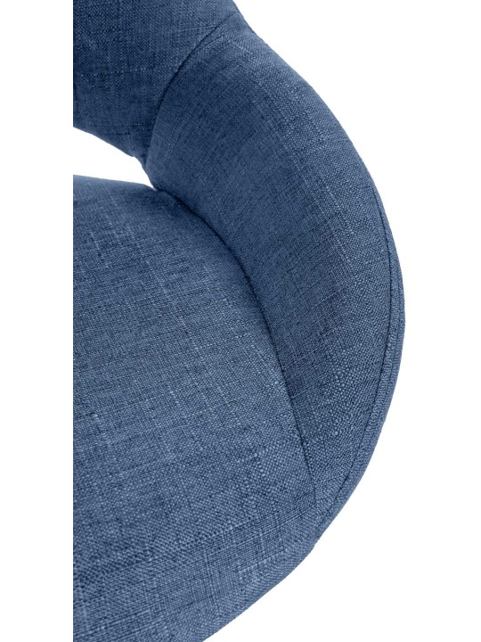 2 db bárszék készlet Milet textil W, kék