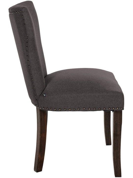 2 étkezőszék szett Zadar szövet antik sötét, sötétszürke