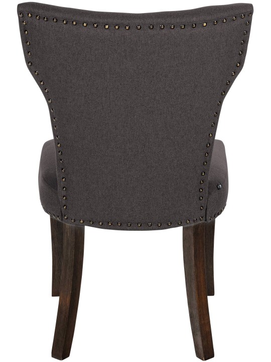 2 étkezőszék szett Zadar szövet antik sötét, sötétszürke