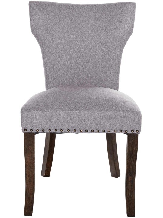 2 étkezőszék szett Zadar szövet antik sötét, szürke