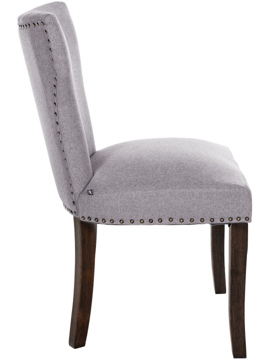 2 étkezőszék szett Zadar szövet antik sötét, szürke