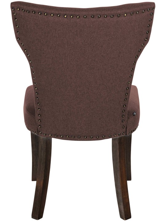 2 étkezőszék szett Zadar szövet antik sötét, barna