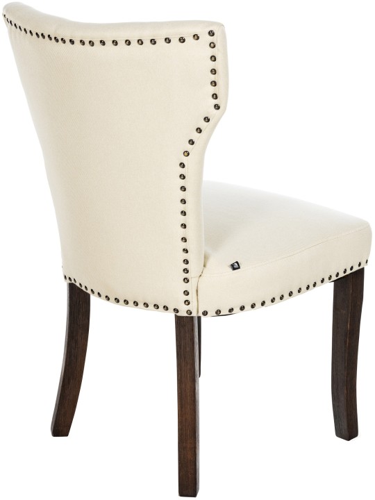 2 étkezőszék szett Zadar szövet antik sötét, krém