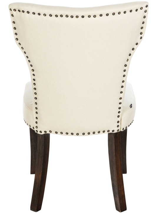 2 étkezőszék szett Zadar szövet antik sötét, krém