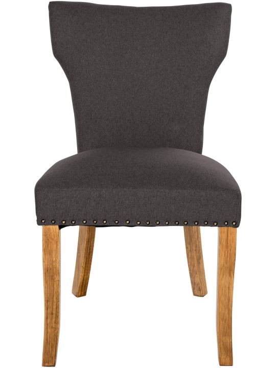 2 étkezőszék szett Zadar szövet antik-light, sötétszürke